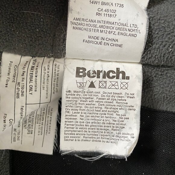 Grey Bench Winter Coat - Men's Small - Picture 7 of 13